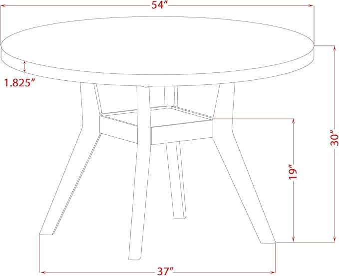I58-0N-TP - A Wood Kitchen Table - Image 3