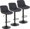 Bar Stools Set of 3, Swivel Counter Height Barstools by Youhauchair