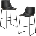 DUMOS 30 Inch Counter Height Bar Stools Set of 2, Modern Faux Leather High by DumosLifestyle