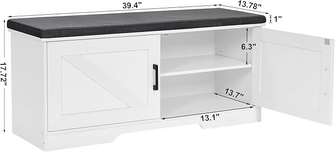 2-Tier Storage Bench, Shoe Bench - Image 3
