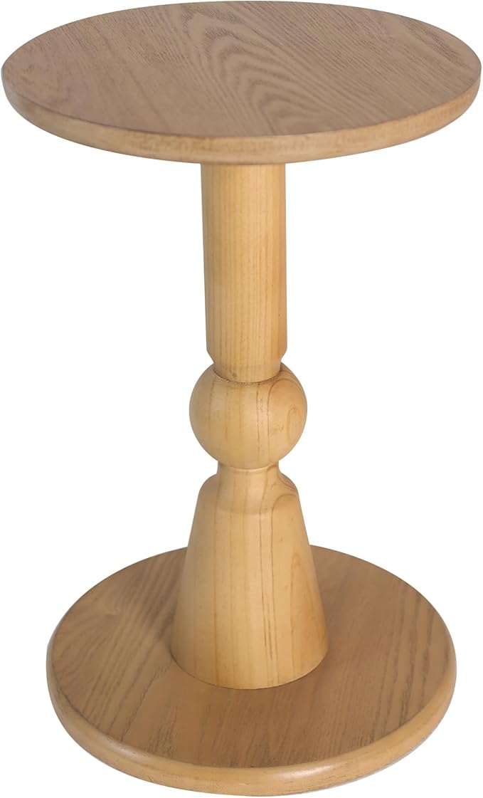 Round Side Table, 11.6 Inch Modern Accent End Table by dwellington
