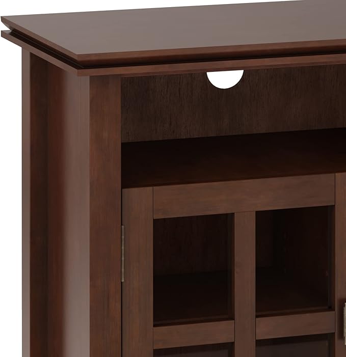 SIMPLIHOME Artisan SOLID WOOD 48 Inch Wide Contemporary TV Media Stand in - Image 5
