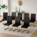 Dining Chairs Set of 8, Faux Leather by Gopop