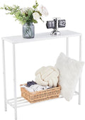 Wimarsbon 29.5" Sofa Tables, Narrow Console Table, 2 Tier Thin Sofa Table by Wimarsbon