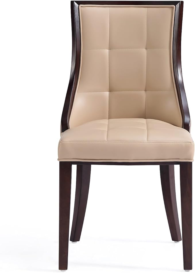 Manhattan Comfort Fifth Avenue Faux Leather Dining Chairs, Parsons Accent - Image 5