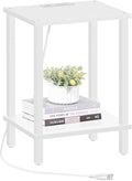 TUTOTAK End Table with Charging Station, Small Side Table with Outlets by WelcometotheTUTOTAKHome