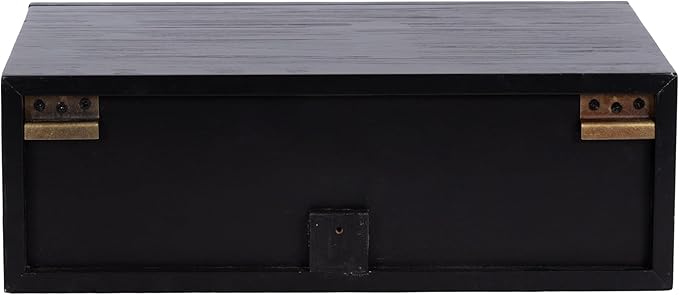 Kate and Laurel Ori Transitional Cane Rattan Floating Side Table - Image 7