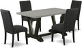 East West Furniture V696DR124-5 5 Piece Kitchen Table Set by EastWestFurniture