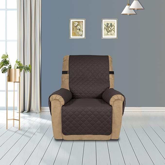 PureFit Reversible Sofa Cover Water Resistant Recliner Couch Cover, Machine - Image 2