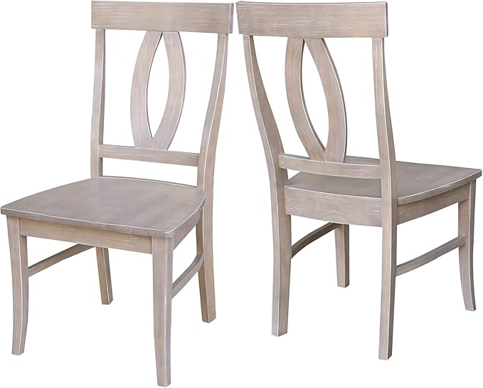 International Concepts Cosmo Chair, Washed Gray Taupe - Image 7