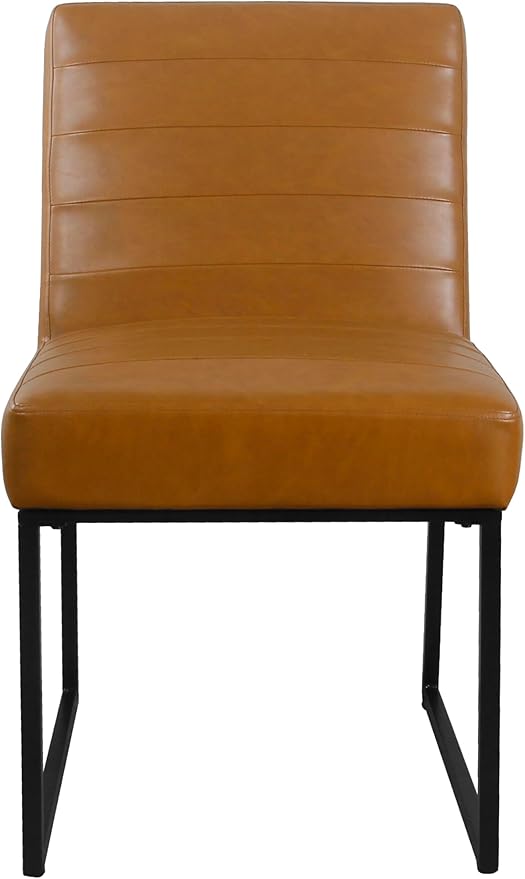 HomePop Channeled Metal Dining Chair Home Décor | Single Pack - Image 4