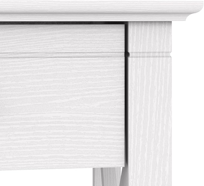 Bush Furniture Key West 48W Writing Desk in Pure White Oak - Image 4