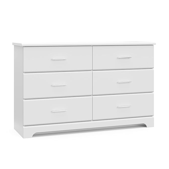 Storkcraft Brookside 6 Drawer Double Dresser – GREENGUARD Gold Certified by Storkcraft