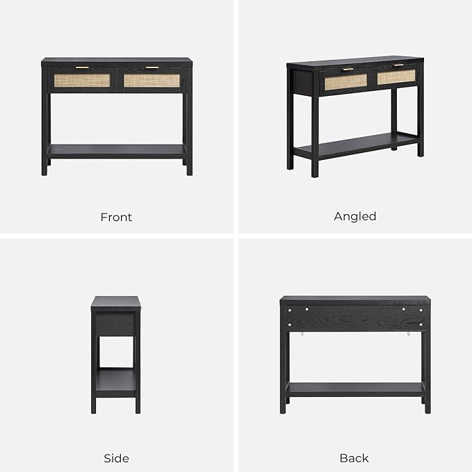 SICOTAS Black Console Table Set of 2 - Image 9