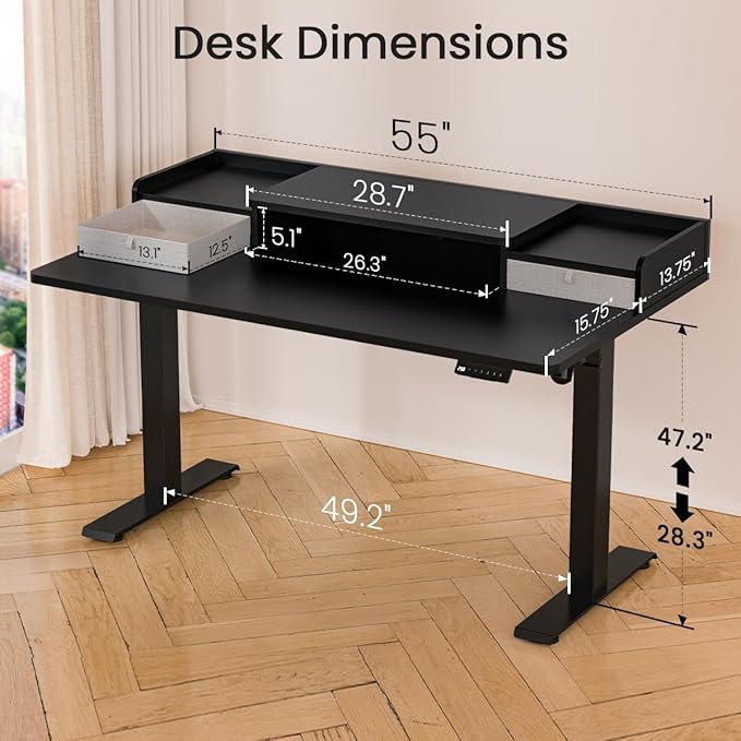 55x30 Inch Electric Standing Desk - Image 6