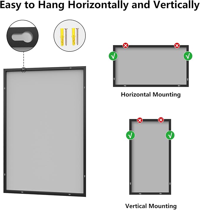 Koonmi Bathroom Mirror 36x55 Bathroom Wall-Mounted Mirrors, Modern Vanity Mirror - Image 8
