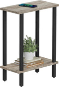 TUTOTAK Small Side Table, Narrow End Table, Skinny Sofa Table, Slim Nightstand by WelcometotheTUTOTAKHome