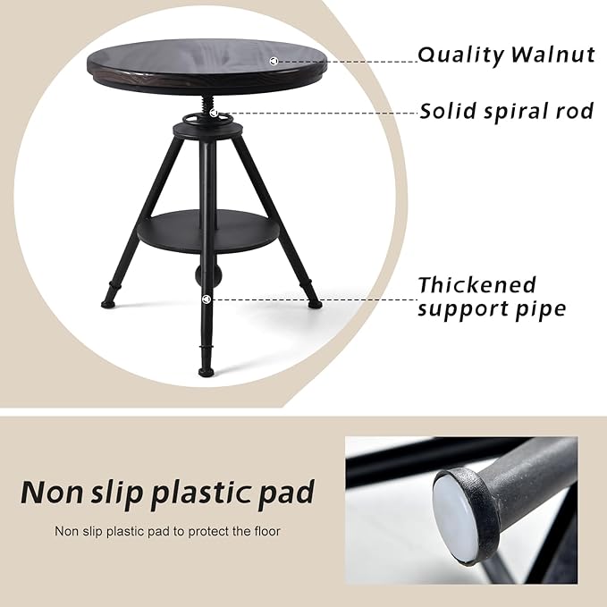 Industrial Vintage Cafe Farmhouse Dining Table - Image 4