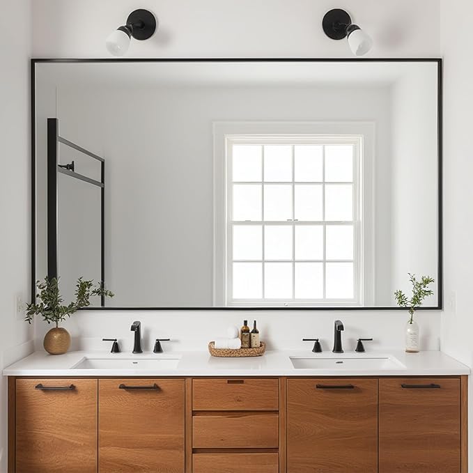Wall Mirror 32x48, Rectangle Bathroom Mirror 32 x 48 inch, Large Vanity Mirror - Image 2