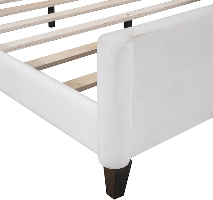 Full Size Modern Luxury Tufted Button Daybed, Stylish Wood Upholstered Day Bed - Image 6