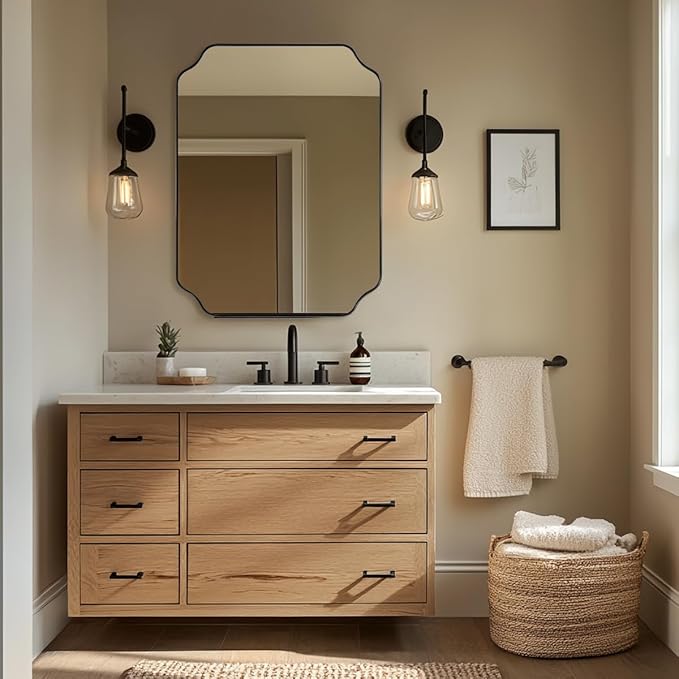 ANDY STAR Unique Rectangle Wall Mirror, Modern Mirror - Image 8