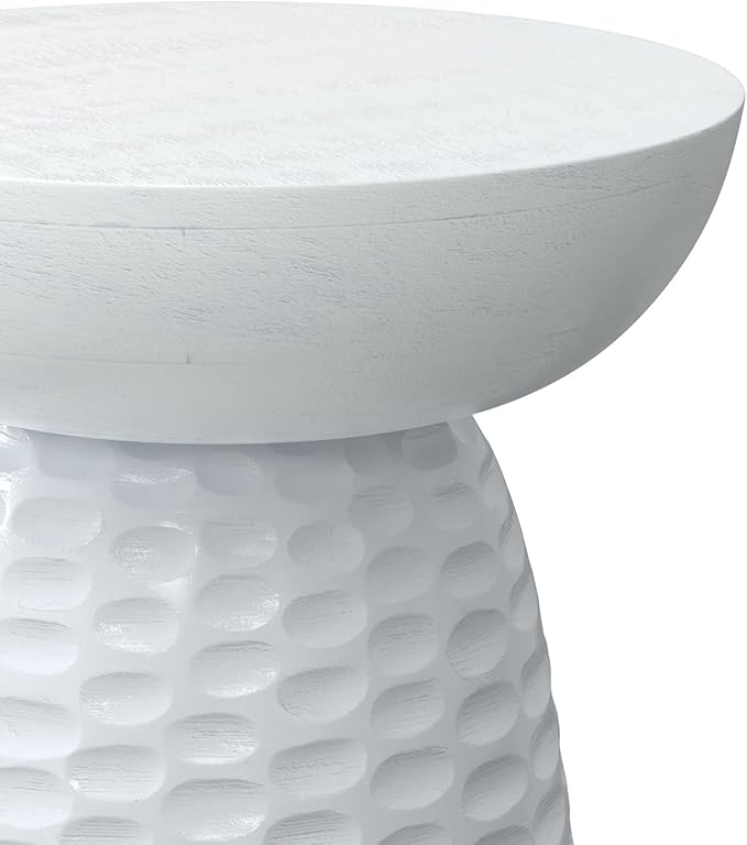 SIMPLIHOME Boyd 13-inch Wide Solid Mango End Table in White, Contemporary-Style - Image 10