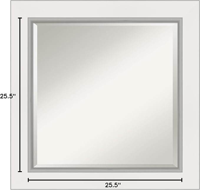 Amanti Art White Bathroom Mirror - Image 6