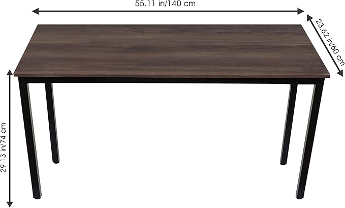 55 inch Large Computer Desk Wood, Modern Simple Style Desk - Image 2