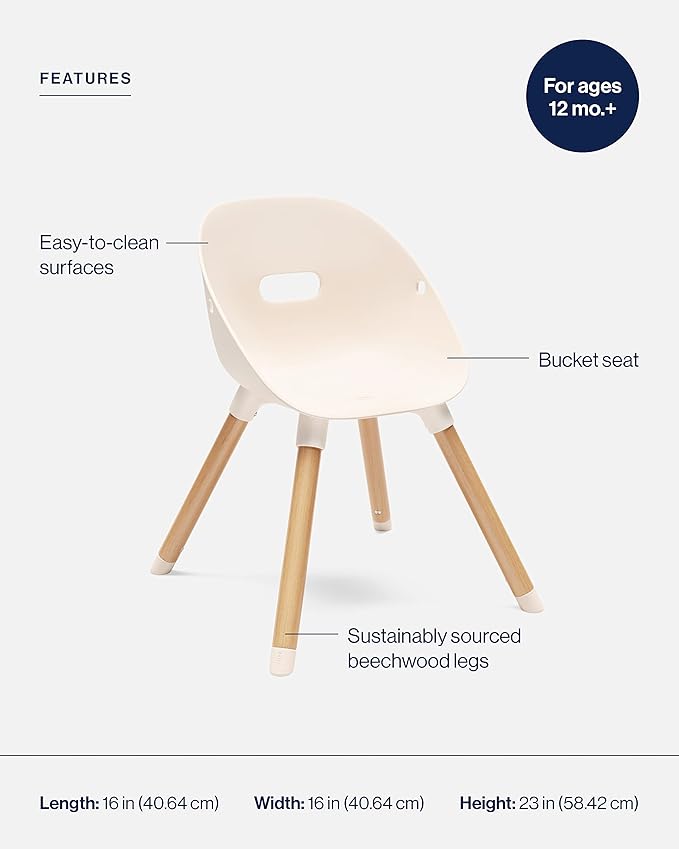 Lalo The Play Chair, Wooden and Non-Toxic Plastic Kids and Toddler Chair - Image 4