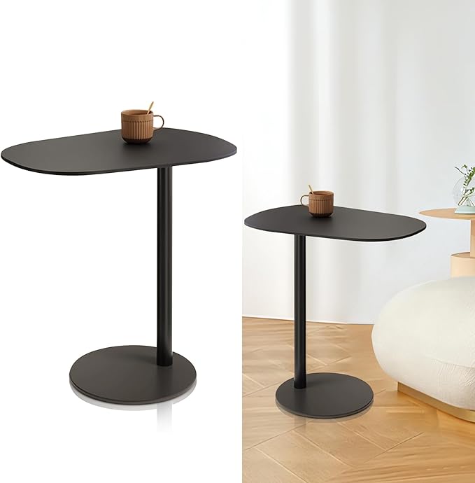 Modern Metal Side Tables Shaped End Table by Unknown