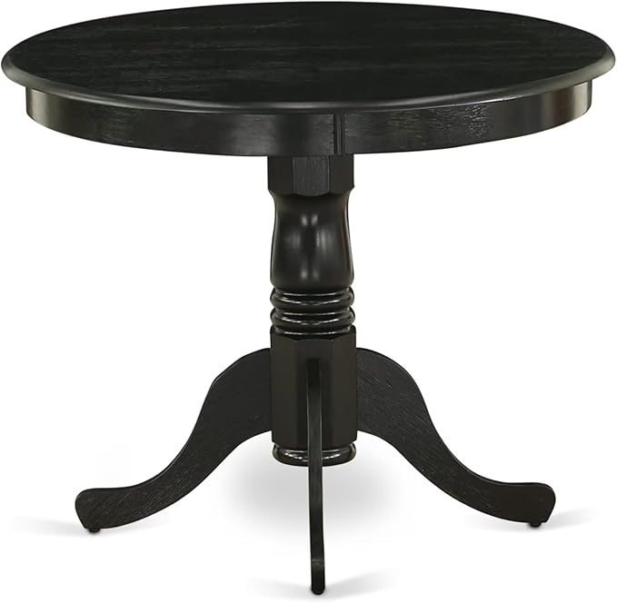 East West Furniture ANGA5-ABK-24 5 Piece Dining Table Set - Image 3