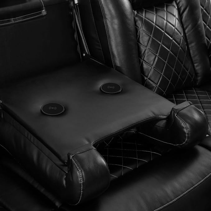 Electric Power Recliner Sofa Living Room Furniture, Comfy Home Theater - Image 3