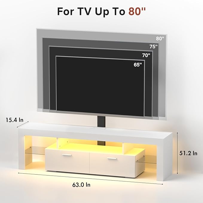 Redkey Modern TV Stand with Mount - Image 8