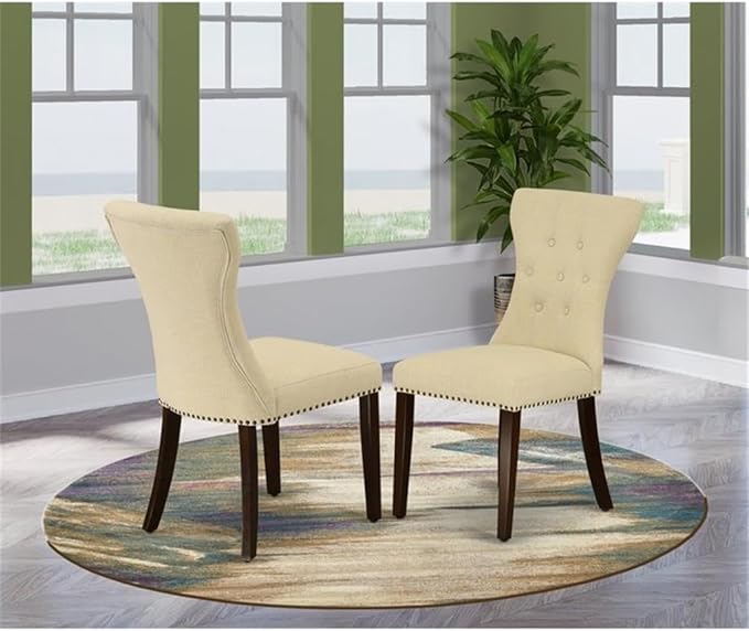 East West Furniture GAP3T32 Gallatin Parsons Dining Chairs - Image 2
