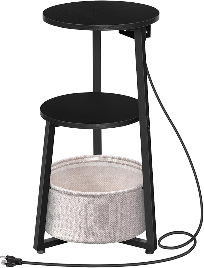 HOOBRO Small Round Side Table by HOOBRO