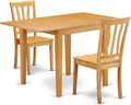 East West Furniture NDAN3-OAK-W 3 Piece Dining Room Furniture Set Contains a by EastWestFurniture