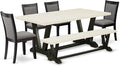 East West Furniture V627MZ650-6 6 Piece Modern Dining Table Set Contains a by EastWestFurniture