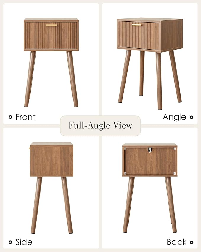 Night Stand, Walnut Nightstand - Image 9