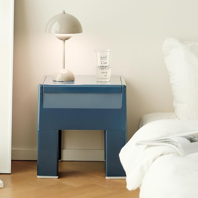 Nightstand Bedside Table with Storage Space, Dorm and Small Spaces, Easy - Image 3