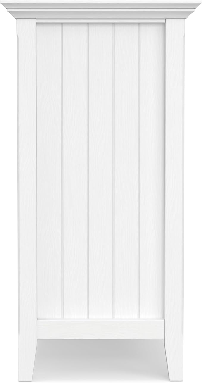 SIMPLIHOME Bedford SOLID WOOD 53 inch Wide Transitional TV Media Stand in White - Image 14