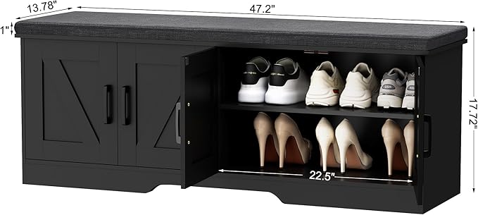 2-Tier Storage Bench, Shoe Bench - Image 3