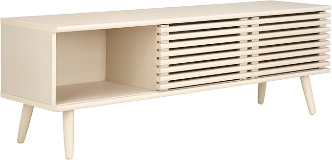 SAFAVIEH Averi TV Stand for up to 65" Flatscreen – White Wash, 2 Sliding Doors - Image 6