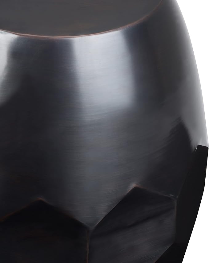 SIMPLIHOME Flanigan Industrial 16 inch Wide Metal Accent Side Table in Antique - Image 5