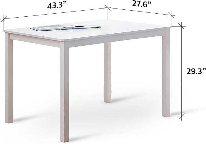 Livinia Seattle 5-Piece Wooden Dining Table Set - Image 2