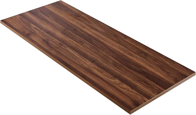 Kaboon Universal Tabletop 55"x20", Solid One-Piece Melamine Table Top, Double by Kaboon
