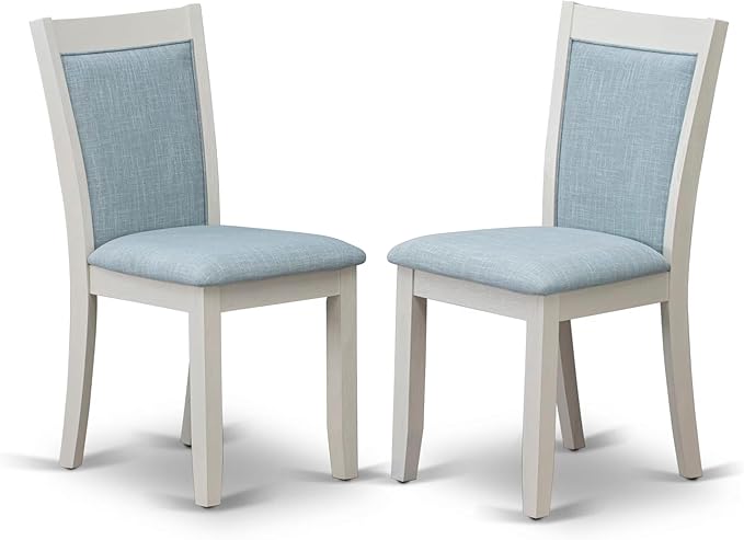 East West Furniture V027MZ015-7 7 Piece Dining Table Set Consist of a Rectangle - Image 4