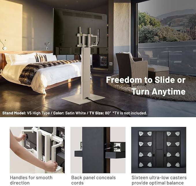 WALL V5 Low Type | Minimalist Rolling TV Stand - Image 4