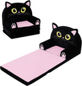 Kids Couch Comfy Foldable Kids Sofa to Lounger 2 in 1 Toddler Chair Plush Baby by Decalsweet