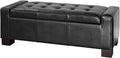 Ball & Cast 50.8" Upholstered Leather Storage Ottoman by BallCast