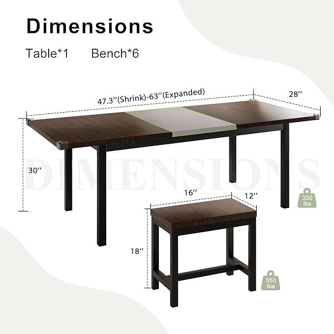 Feonase 7-Piece Dining Table Set - Image 2